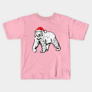 Christmas polar bear Kids T-Shirt